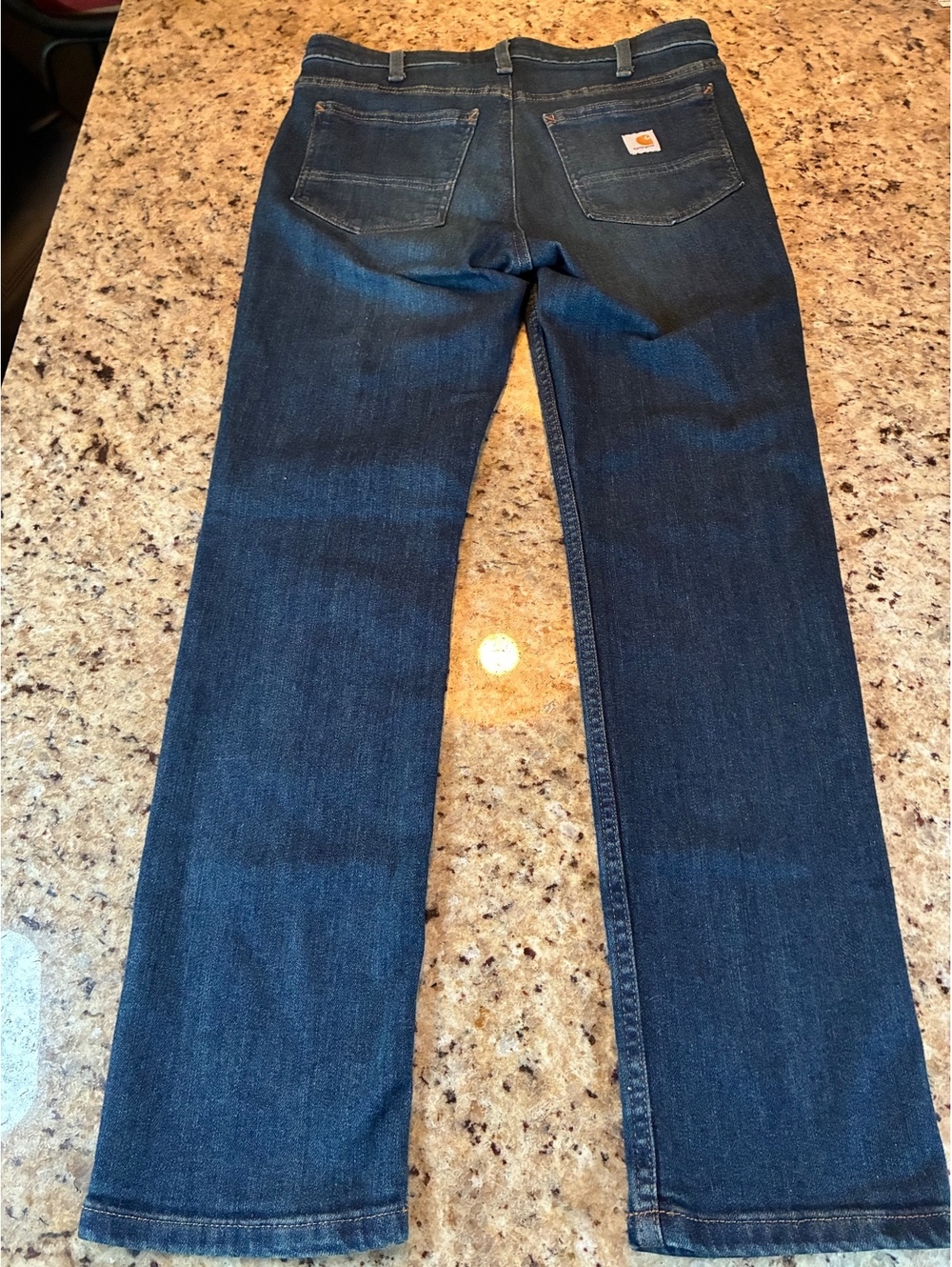Carhartt Slim Fit Dark Blue Denim Jeans Size 6 Short
